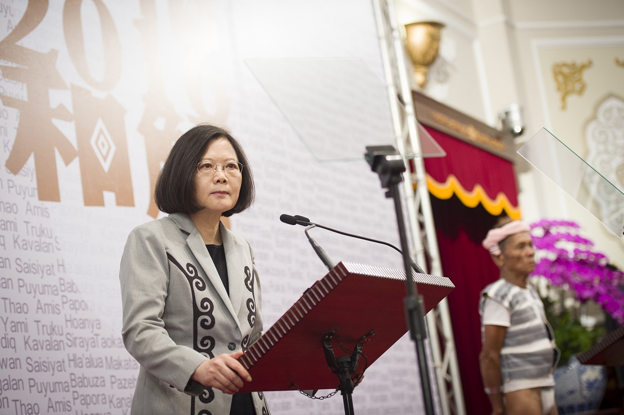 總統蔡英文1日代表政府向原住民族致歉。 圖:總統府提供 總統蔡英文1日代表政府向原住民族致歉。 圖:總統府提供
