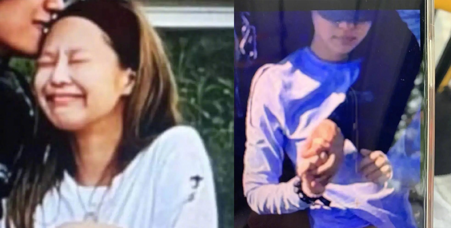 駭客不僅流出疑似兩人牽手照,還有男方親吻女方的親密畫面。 圖:翻攝自推特 駭客不僅流出疑似兩人牽手照,還有男方親吻女方的親密畫面。 圖:翻攝自推特