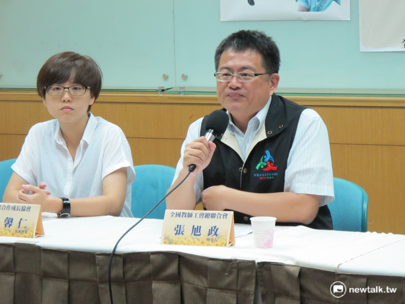 全教總理事長張旭政6日表示,只有另立新基金,才能根本解決基金問題。 全教總理事長張旭政6日表示,只有另立新基金,才能根本解決基金問題。