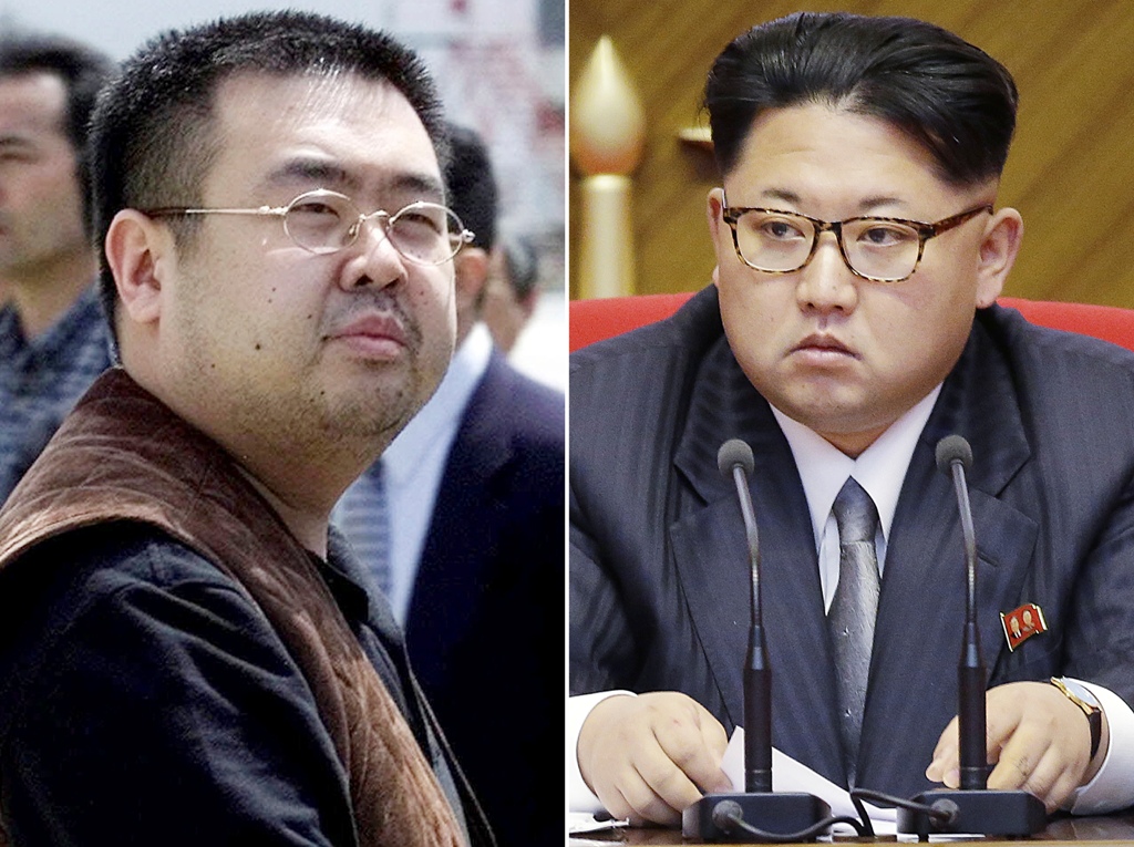 朝鮮要求馬來西亞歸還在吉隆坡機場遇刺身亡的金正男(左)遺體,但馬國警方則要求家屬先提供DNA樣本,經比對後才可領回。 朝鮮要求馬來西亞歸還在吉隆坡機場遇刺身亡的金正男(左)遺體,但馬國警方則要求家屬先提供DNA樣本,經比對後才可領回。