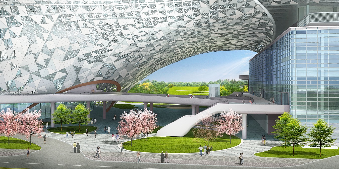 水湳國際會展中心3D模擬圖 水湳國際會展中心3D模擬圖