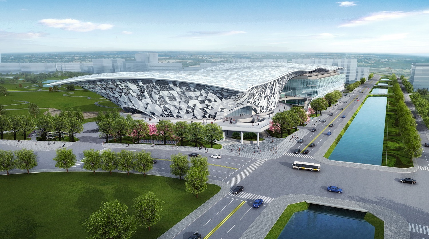 水湳國際會展中心3D模擬圖 水湳國際會展中心3D模擬圖