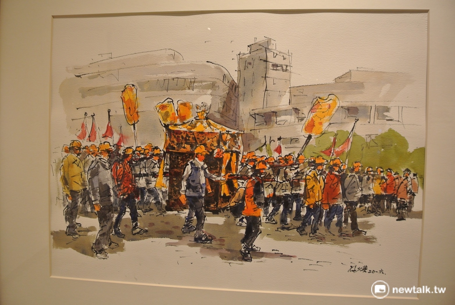 出彰化城~南瑤宮笨港進香藝術家聯展與這次聯展同名的作品「出彰化城」,是孫少英的作品之一。 出彰化城~南瑤宮笨港進香藝術家聯展與這次聯展同名的作品「出彰化城」,是孫少英的作品之一。