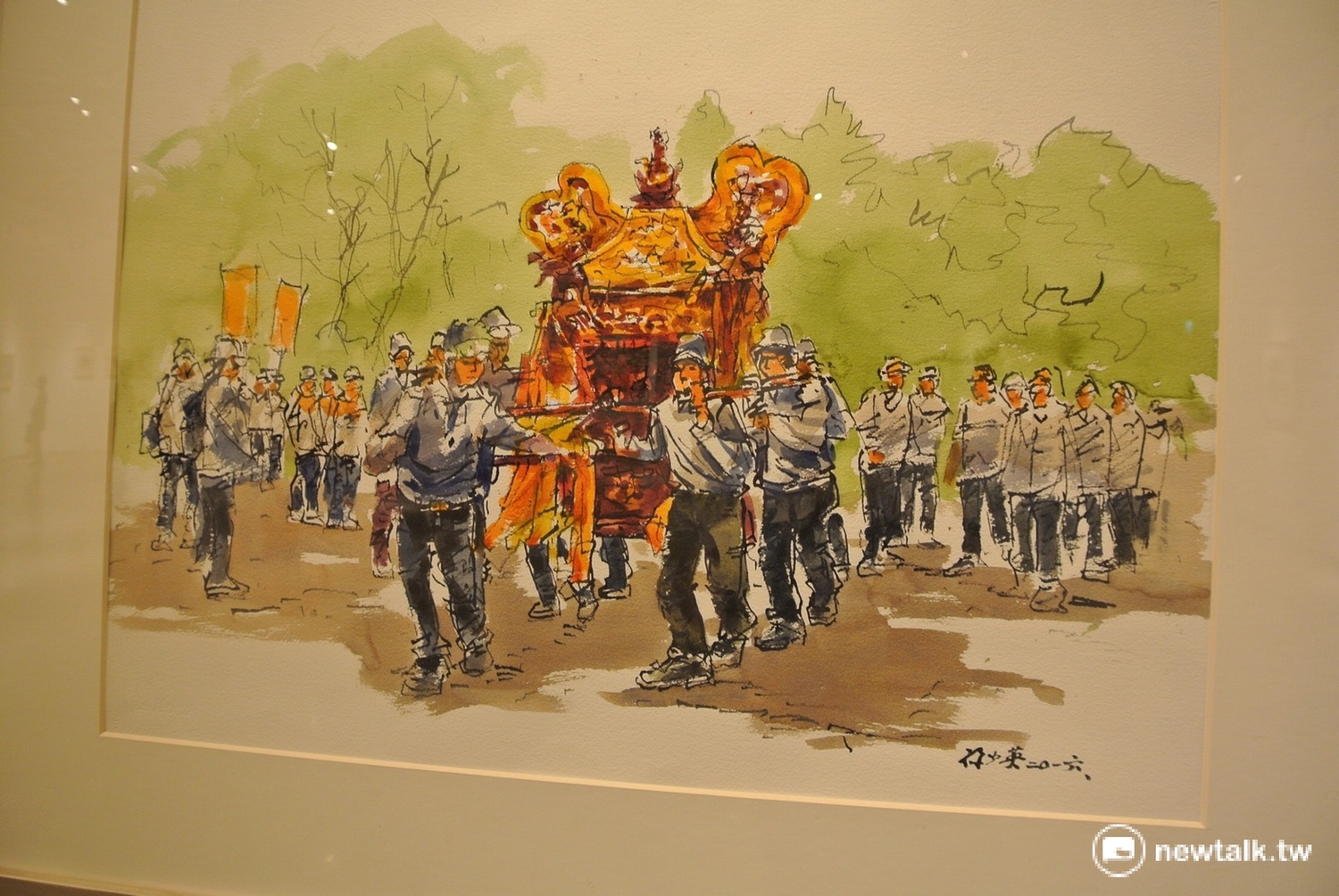 出彰化城~南瑤宮笨港進香藝術家聯展與這次聯展同名的作品「出彰化城」,是孫少英的作品之一。 出彰化城~南瑤宮笨港進香藝術家聯展與這次聯展同名的作品「出彰化城」,是孫少英的作品之一。