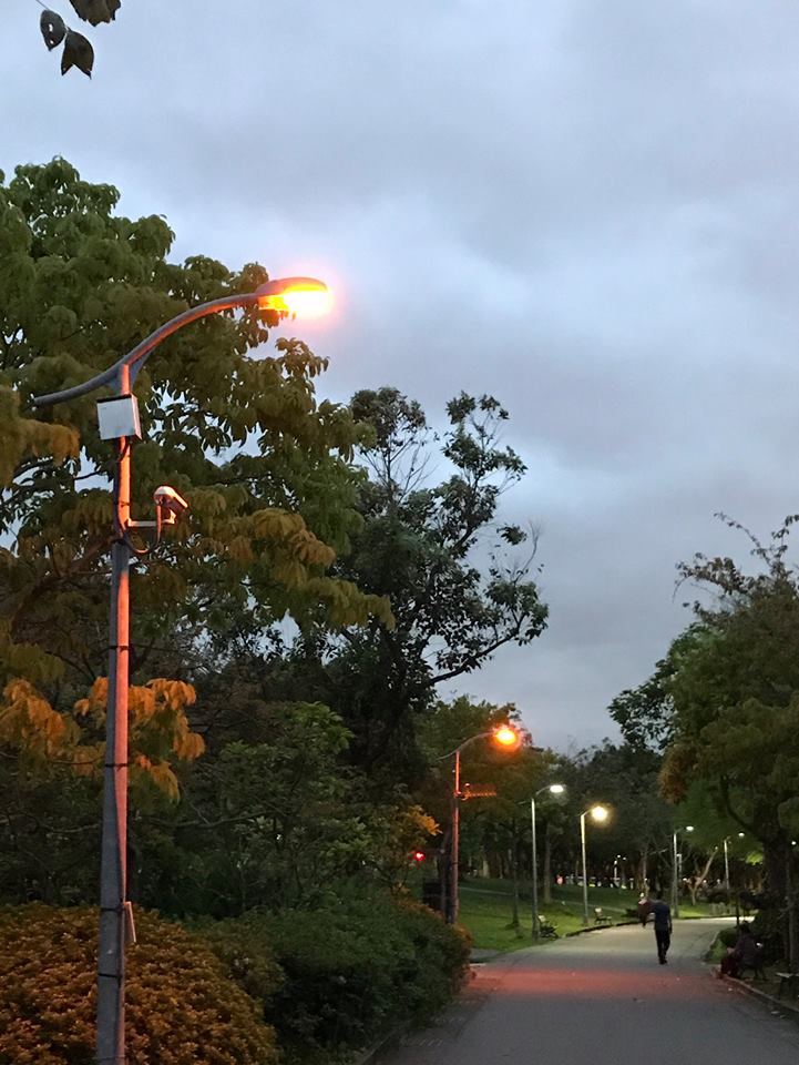 台北市工務局公園處除了熄燈外,路燈更加裝長、短型的遮光罩及有色濾光紙以減少光害。 圖:台北市工務局/提供 台北市工務局公園處除了熄燈外,路燈更加裝長、短型的遮光罩及有色濾光紙以減少光害。 圖:台北市工務局/提供