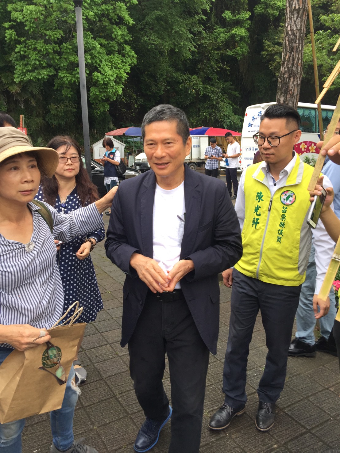 客委會主委李永得親赴現場。 圖:鄒麗泳攝 客委會主委李永得親赴現場。 圖:鄒麗泳攝