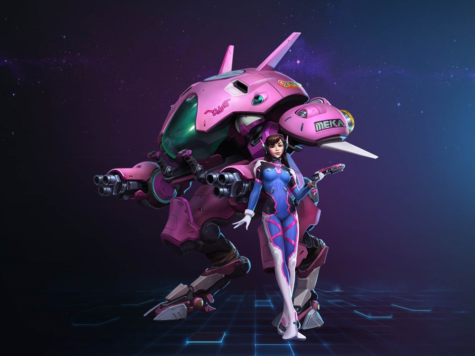 Overwatch機甲美少女D.Va正式加入《暴雪英霸》。 Overwatch機甲美少女D.Va正式加入《暴雪英霸》。