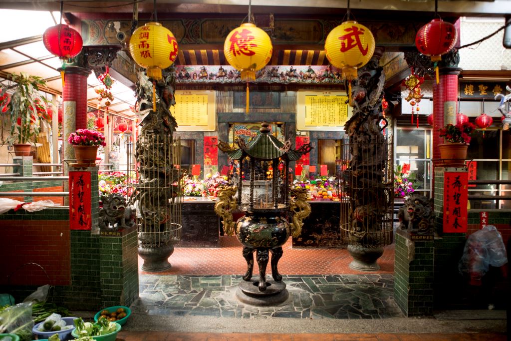 正如很多市場一樣,第二市場內也有一座小廟武德宮。 圖:翻攝自台中觀光旅遊網 正如很多市場一樣,第二市場內也有一座小廟武德宮。 圖:翻攝自台中觀光旅遊網