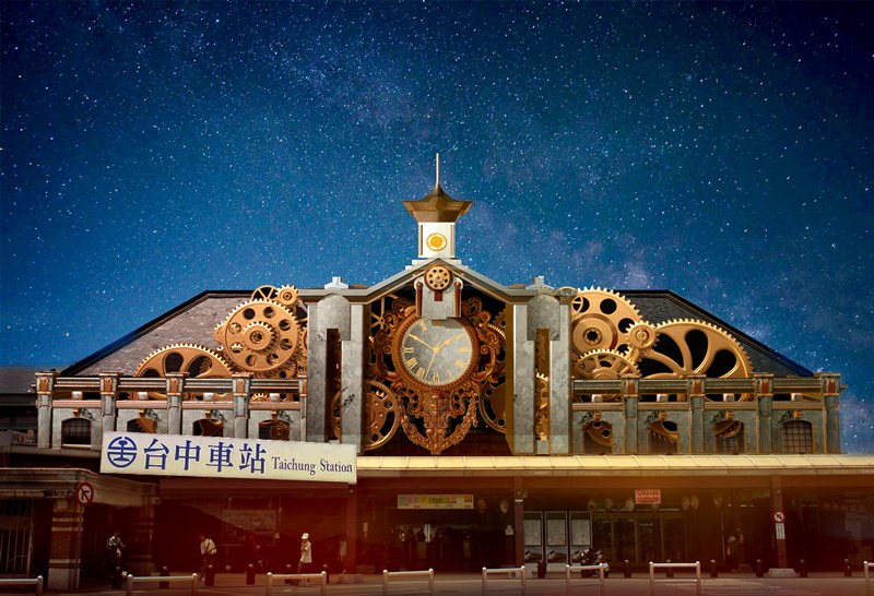 台中光影藝術節在端午連假首次日登場,今(27)晚7點開始,台中百年車站牆面上,將上演3D光雕秀,呈現台中城市新舊交替的風貌。 圖:翻攝自光影藝術節網站 台中光影藝術節在端午連假首次日登場,今(27)晚7點開始,台中百年車站牆面上,將上演3D光雕秀,呈現台中城市新舊交替的風貌。 圖:翻攝自光影藝術節網站