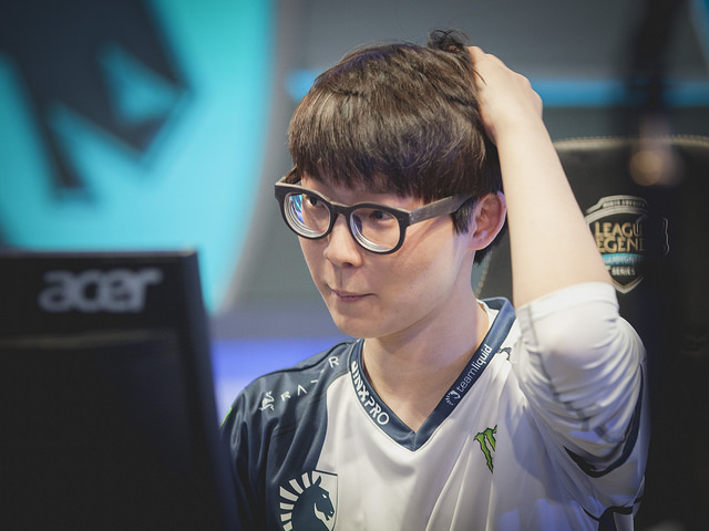 Team Liquid上路選手「Reignover」김의진。 圖:翻攝自 LoL Esports Photos flickr Team Liquid上路選手「Reignover」김의진。 圖:翻攝自 LoL Esports Photos flickr