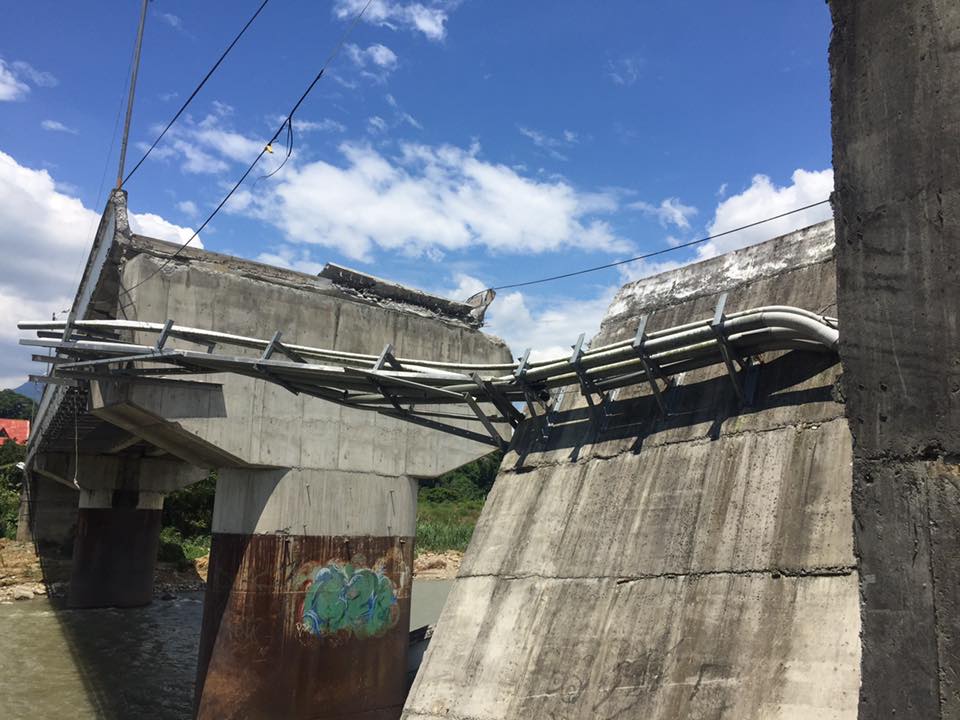 上一波豪雨過後,南投縣多處橋樑受損嚴重,林全表示,需重建永固橋樑保障居民安全。 圖:翻攝林全臉書 上一波豪雨過後,南投縣多處橋樑受損嚴重,林全表示,需重建永固橋樑保障居民安全。 圖:翻攝林全臉書