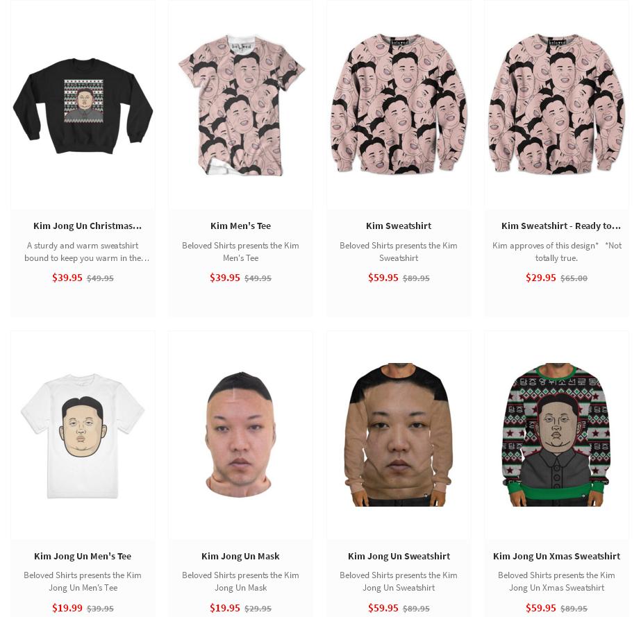 美國1家服飾零售公司面對炎炎夏日到來,推出了多款有趣的男性服飾,其中1款北韓領導人金正恩連身短褲,引起大家的關注。 美國1家服飾零售公司面對炎炎夏日到來,推出了多款有趣的男性服飾,其中1款北韓領導人金正恩連身短褲,引起大家的關注。