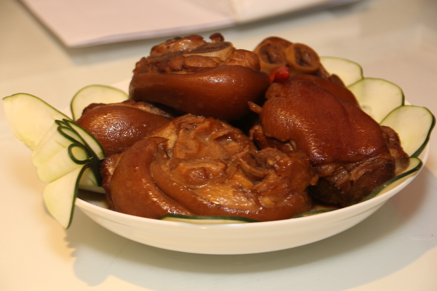 大齡食堂的Q彈豬腳。 圖:嘉義市政府/提供 大齡食堂的Q彈豬腳。 圖:嘉義市政府/提供
