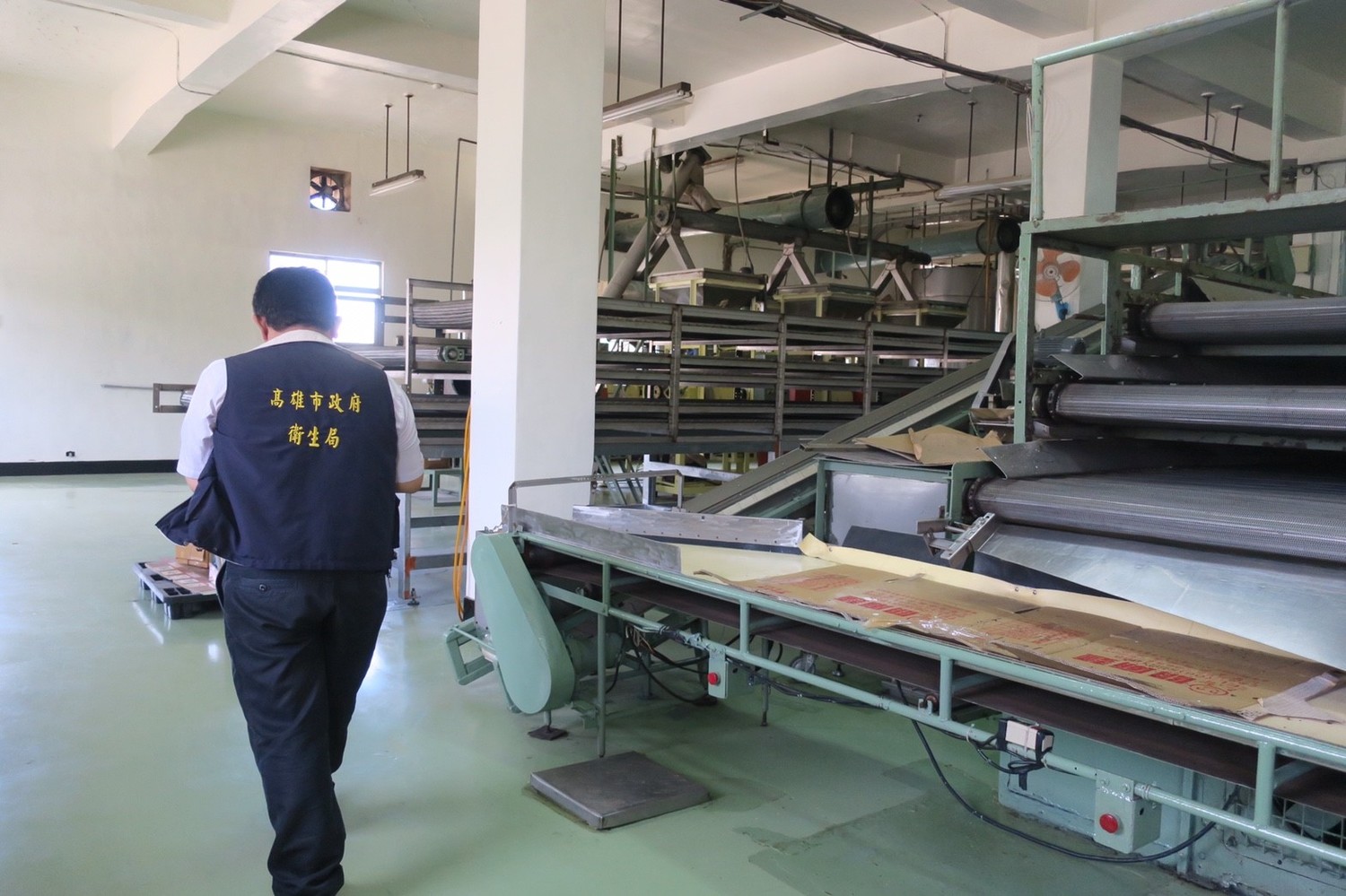 目前裕榮工廠仍暫時停止作業。 圖:高雄市衛生局/提供 目前裕榮工廠仍暫時停止作業。 圖:高雄市衛生局/提供