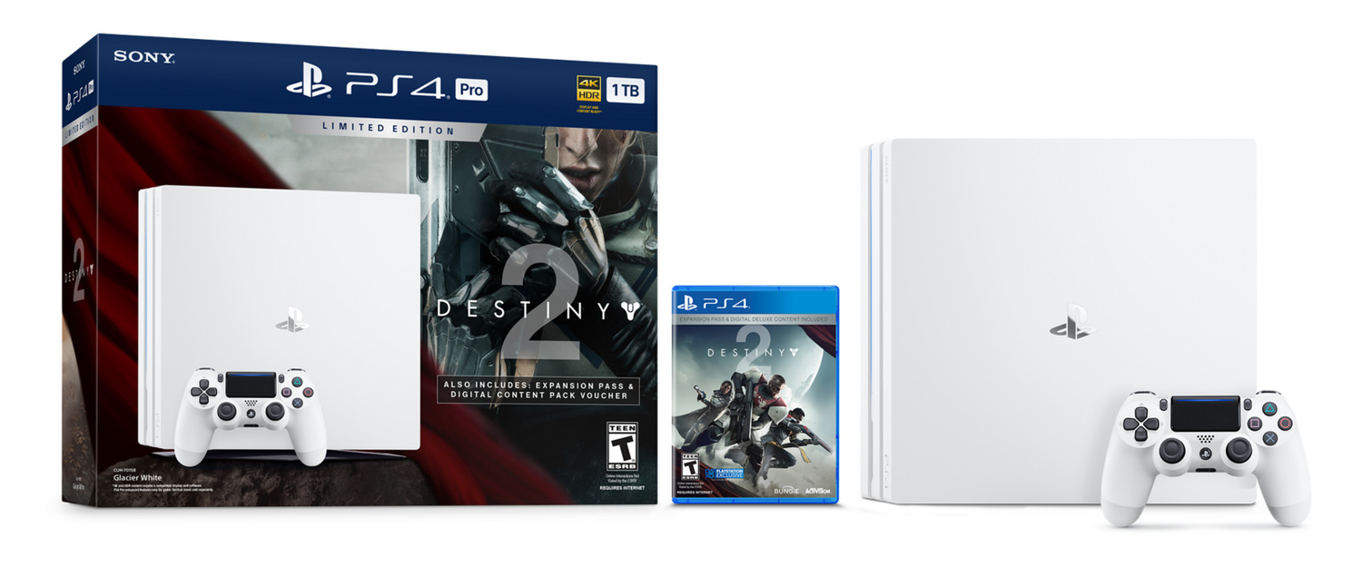 本次推出的PS4 Pro新機,將會有遊戲《天命2》的限定同捆包。 圖:翻攝自SONY 本次推出的PS4 Pro新機,將會有遊戲《天命2》的限定同捆包。 圖:翻攝自SONY