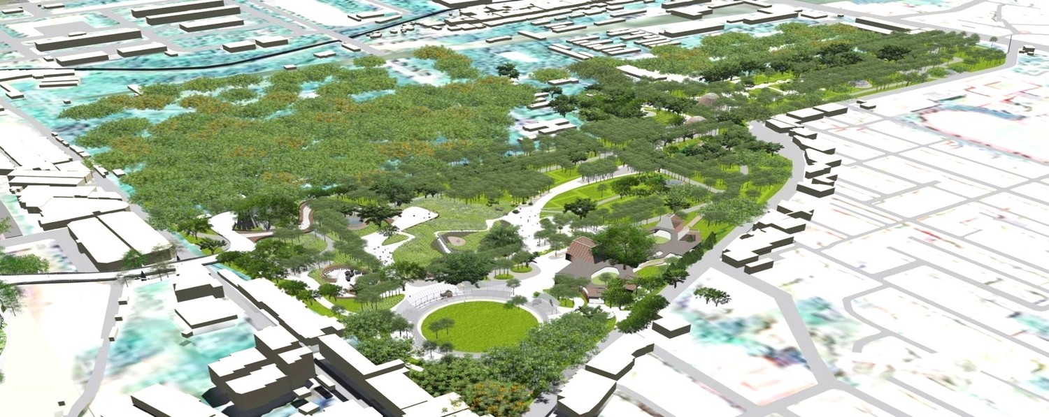 台中世界花卉博覽會后里園區透過過去舊有的建築,打造出保有原始生態的現代建築。 圖:台中市政府建設局提供 台中世界花卉博覽會后里園區透過過去舊有的建築,打造出保有原始生態的現代建築。 圖:台中市政府建設局提供