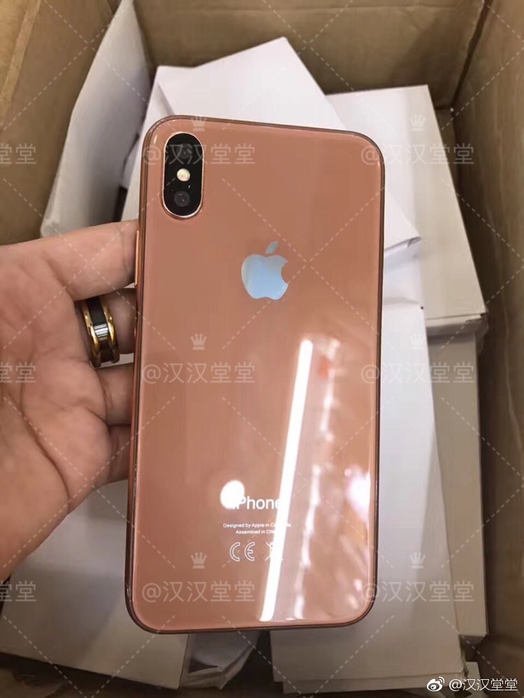 新款iPhone將只有三款色系,包括黑色、銀色和金色款,但是金色比較偏向玫瑰古銅色。 圖:翻攝自 汉汉堂堂 微博 新款iPhone將只有三款色系,包括黑色、銀色和金色款,但是金色比較偏向玫瑰古銅色。 圖:翻攝自 汉汉堂堂 微博