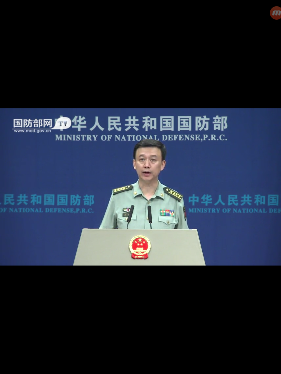 中國國防部發言人吳謙強調,中國對南海諸島及其附近海域擁有「無可爭辯的主權」,美國軍艦到南海「意欲何為,早已是司馬昭之心,路人皆知」。 圖:翻攝自中國國防部官網。 中國國防部發言人吳謙強調,中國對南海諸島及其附近海域擁有「無可爭辯的主權」,美國軍艦到南海「意欲何為,早已是司馬昭之心,路人皆知」。 圖:翻攝自中國國防部官網。