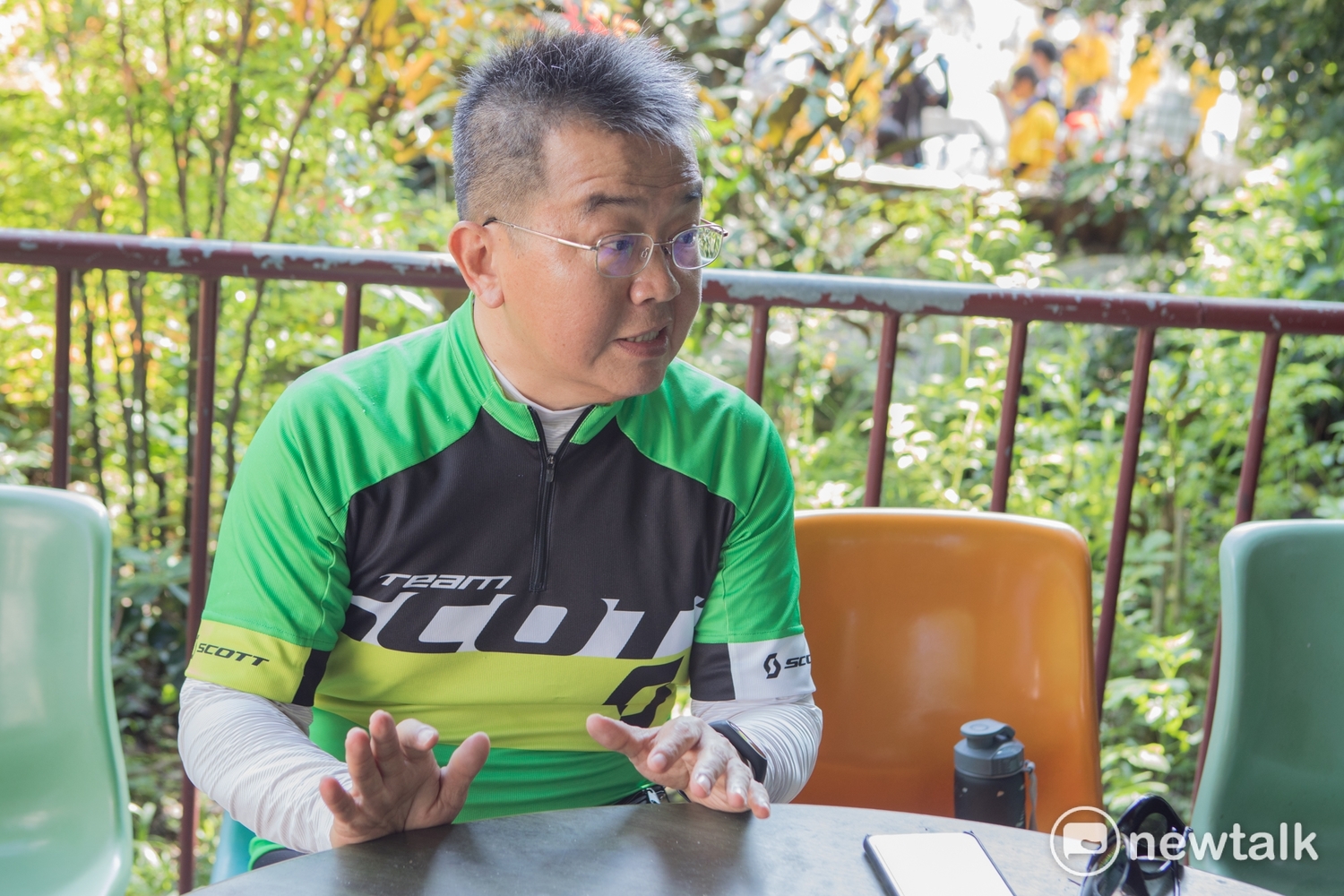 逆轉聯盟理事長劉宜中,盼孩子們以自己的力量環島,築夢踏實,蛻變成熟。 圖:陳宣如/攝 逆轉聯盟理事長劉宜中,盼孩子們以自己的力量環島,築夢踏實,蛻變成熟。 圖:陳宣如/攝