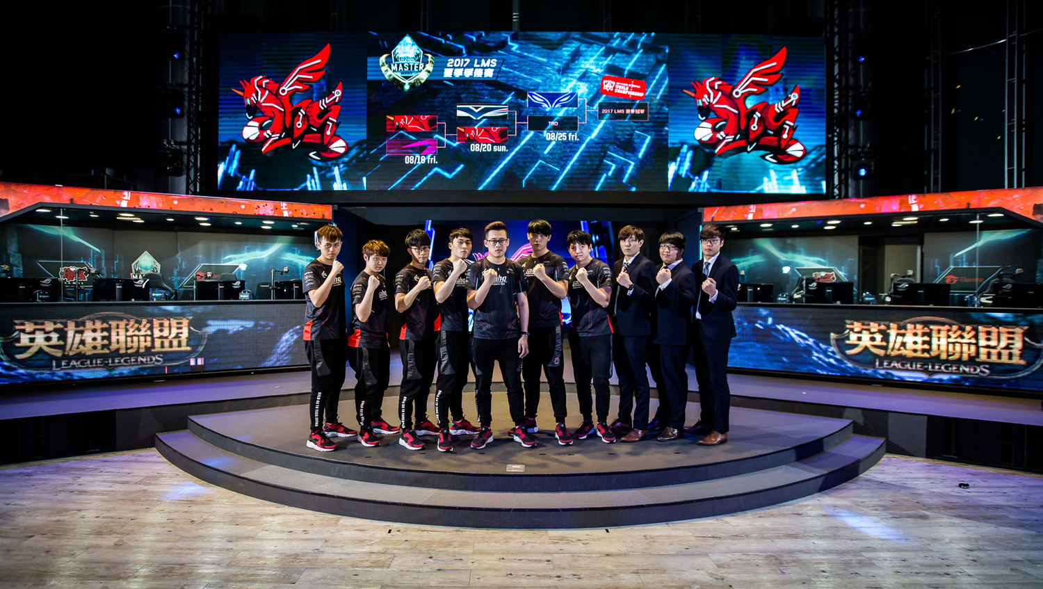 2017 LMS 夏季季後賽第一輪賽事由 ahq 浴血晉級。 圖:Garena/提供 2017 LMS 夏季季後賽第一輪賽事由 ahq 浴血晉級。 圖:Garena/提供