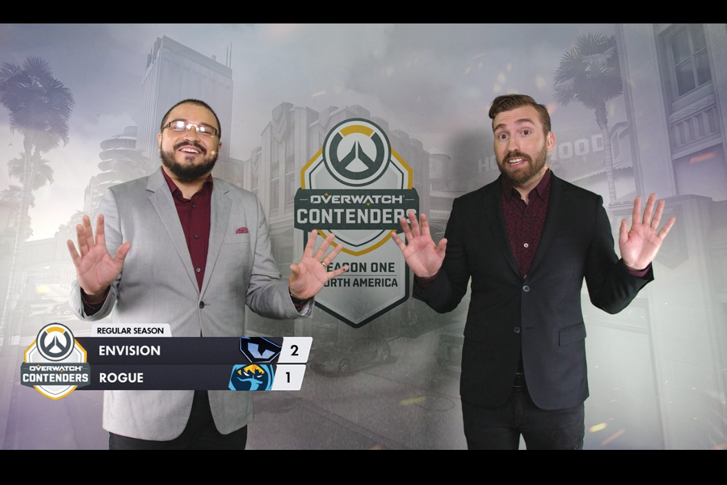 第零季排行後段班的EnVision竟佔上風,主播一臉不可思議。 圖:翻攝自Overwatch Contenders的twitch 第零季排行後段班的EnVision竟佔上風,主播一臉不可思議。 圖:翻攝自Overwatch Contenders的twitch