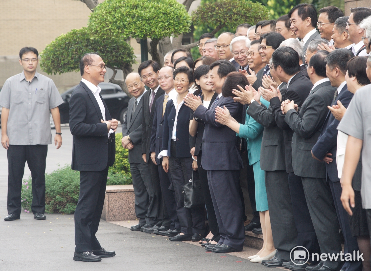 林全內閣進行大合照。 圖:常日豪/攝 林全內閣進行大合照。 圖:常日豪/攝