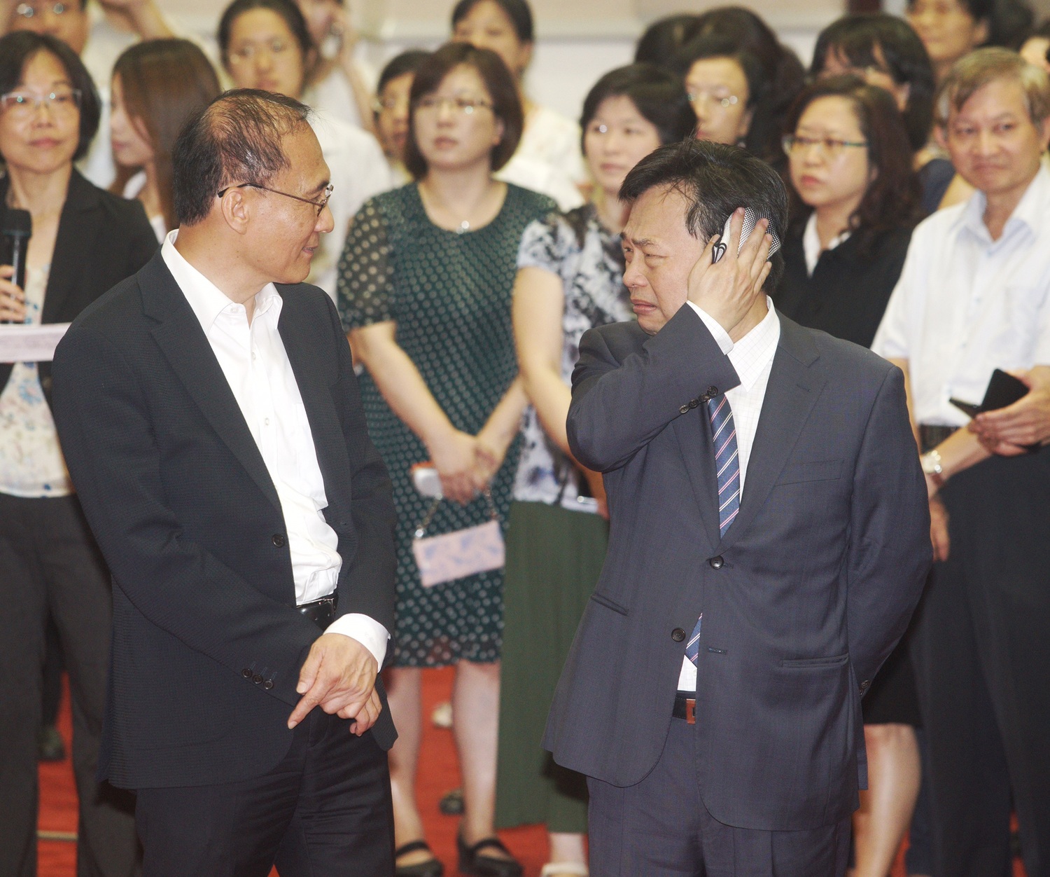 林全與林錫耀。 圖:常日豪/攝 林全與林錫耀。 圖:常日豪/攝