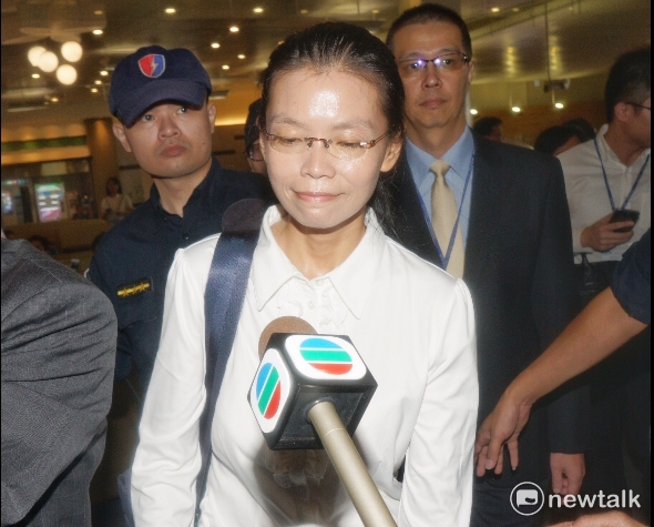 李凈瑜低調不願回答任何問題。 圖:常日豪/攝 李凈瑜低調不願回答任何問題。 圖:常日豪/攝