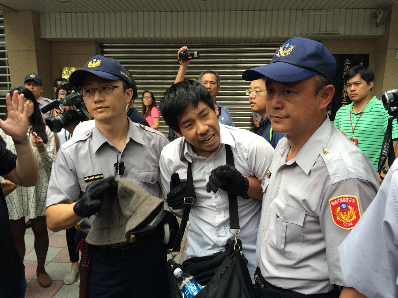 王奕凱遭逮捕。圖:符芳碩/攝 王奕凱遭逮捕。圖:符芳碩/攝