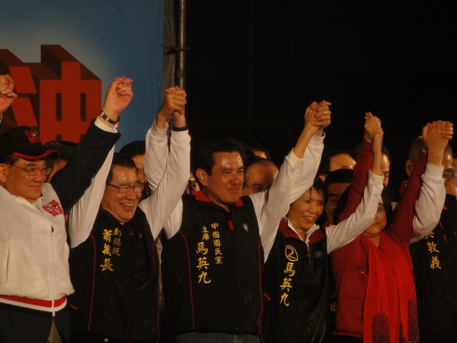 馬英九總統發表公開講話指出,「我們贏了,這是人民的勝利」。圖片:謝莉慧/攝 馬英九總統發表公開講話指出,「我們贏了,這是人民的勝利」。圖片:謝莉慧/攝