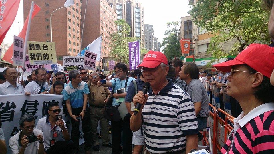 勞動黨主席吳榮元指責日方,企圖破壞亞洲地區和平。圖:王子軒/攝 勞動黨主席吳榮元指責日方,企圖破壞亞洲地區和平。圖:王子軒/攝