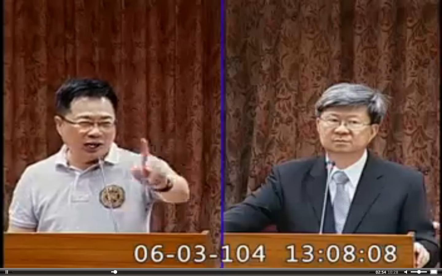 國民黨立委蔡正元3日上午在教育及文化委員會表示,若彭文正要兼職,「乾脆去酒店當領班」。圖:翻攝立法院ivod系統 國民黨立委蔡正元3日上午在教育及文化委員會表示,若彭文正要兼職,「乾脆去酒店當領班」。圖:翻攝立法院ivod系統