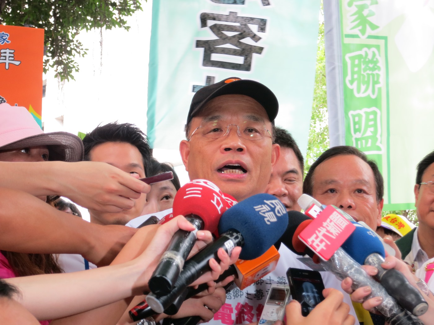 民進黨主席蘇貞昌19日參加反核遊行。圖:林朝億/攝 民進黨主席蘇貞昌19日參加反核遊行。圖:林朝億/攝