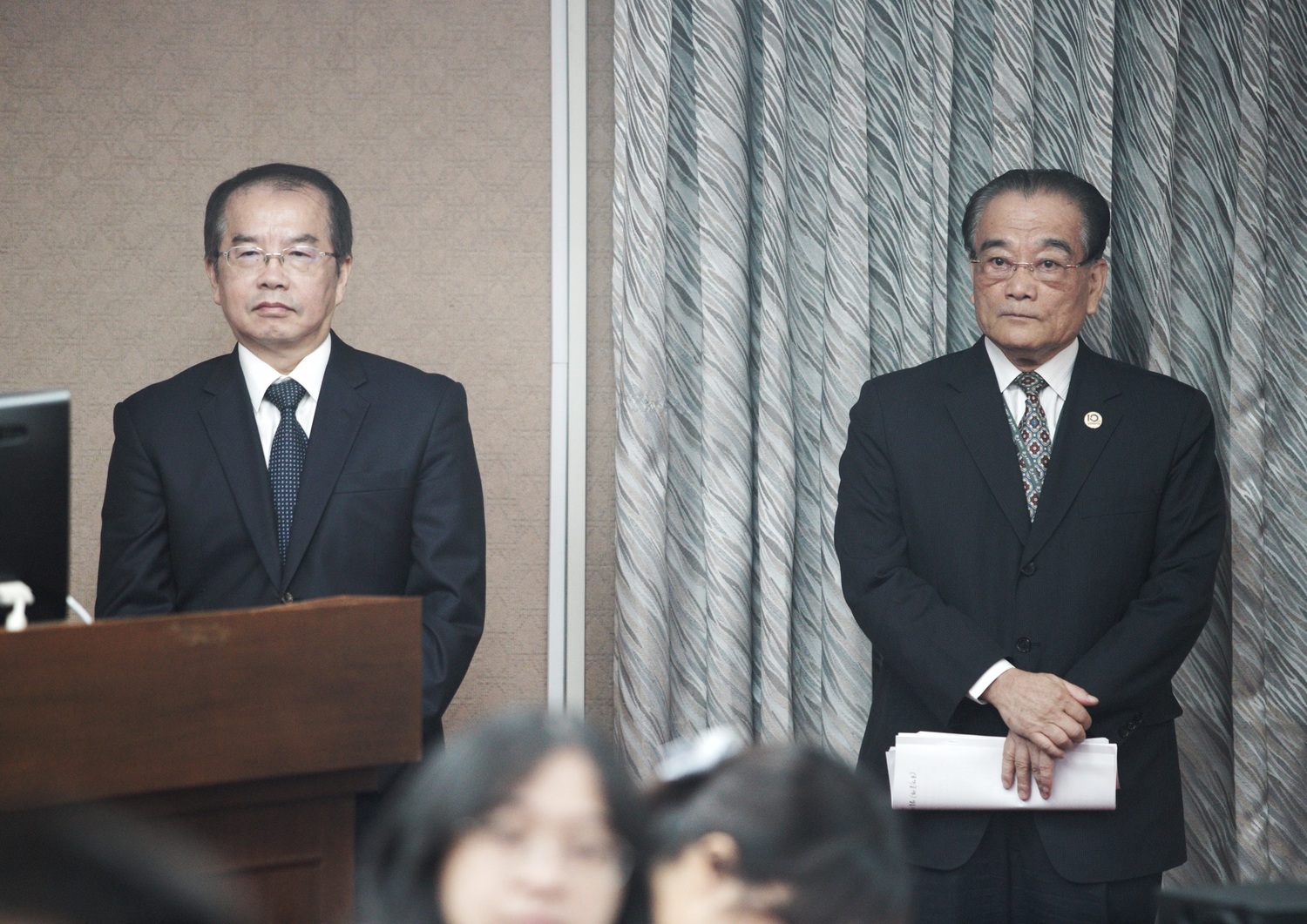 高鐵董事長鄭光遠（右）。   。圖：張良一/攝