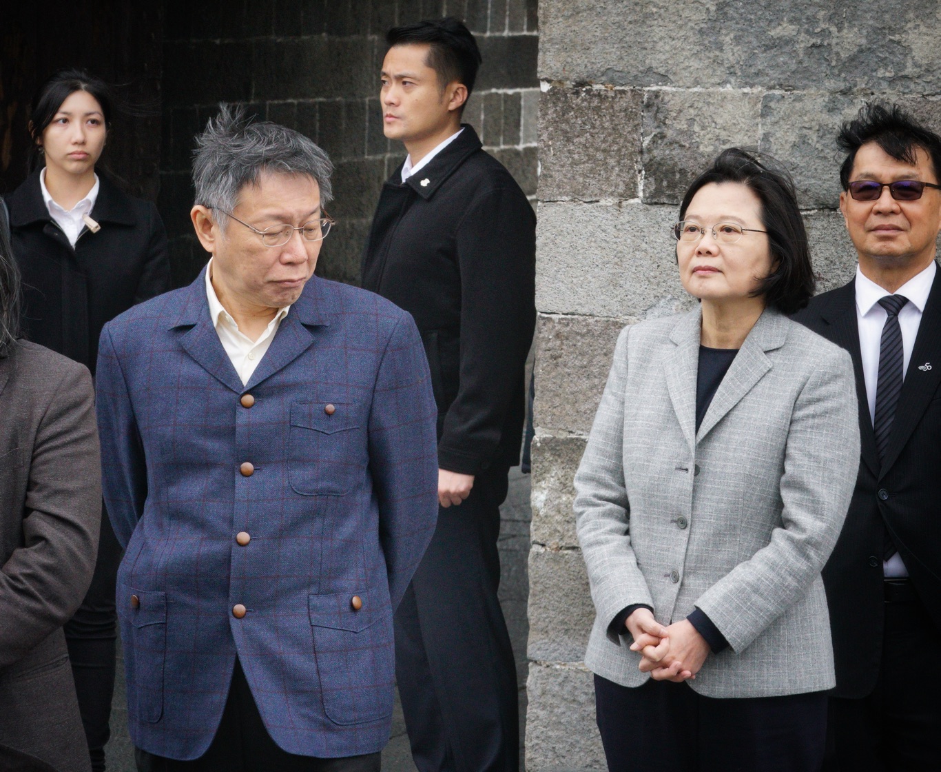 台北市長柯文哲、蔡英文總統（資料畫面）。   圖：張良一 / 攝（資料照）