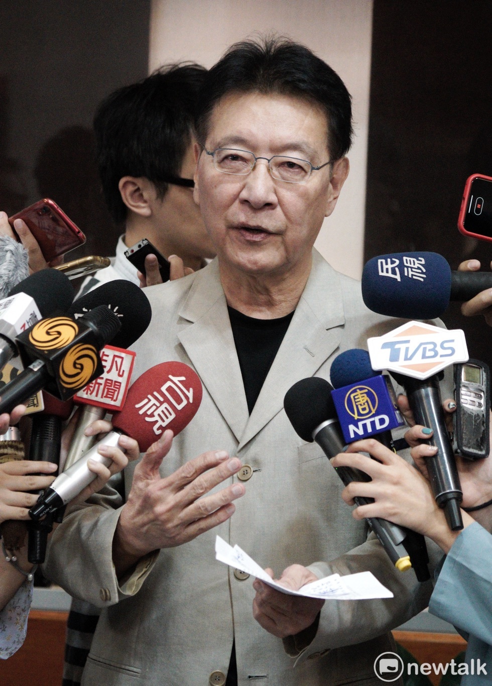趙少康宣佈重回國民黨，引發熱議。   圖：張良一/攝(資料照片)