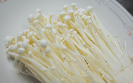 金針菇顏色雪白或金黃，摸起來滑嫩，形狀如同「金針」，所以取名為金針菇   圖：取自農業兒童網