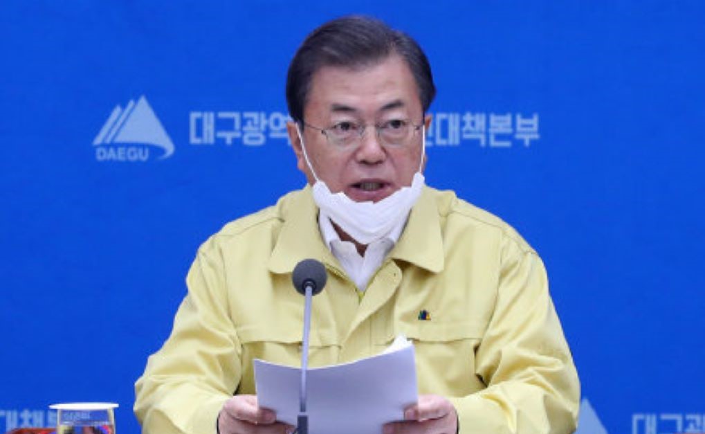 南韓總統文在寅。   圖：翻攝自微博（資料照）
