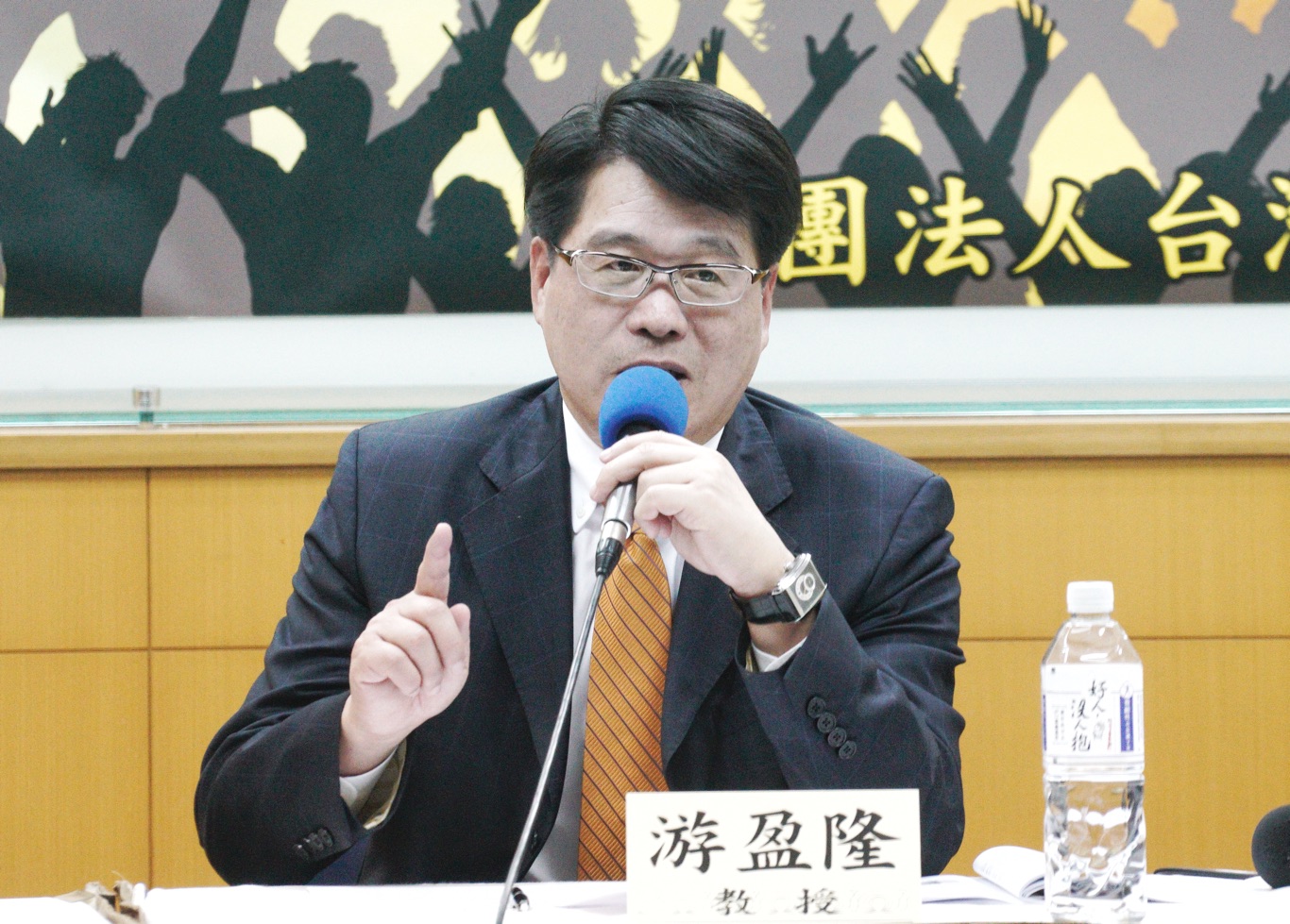 台灣民意基金會董事長游盈隆。 圖：張良一/攝（資料照）