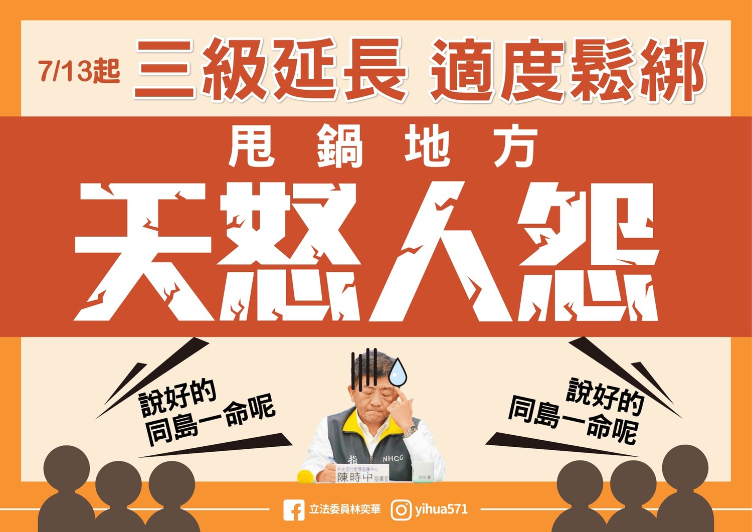 同島一命變同島不同命？ 微解封各縣市規定不一 藍委質疑：到底標準是什麼