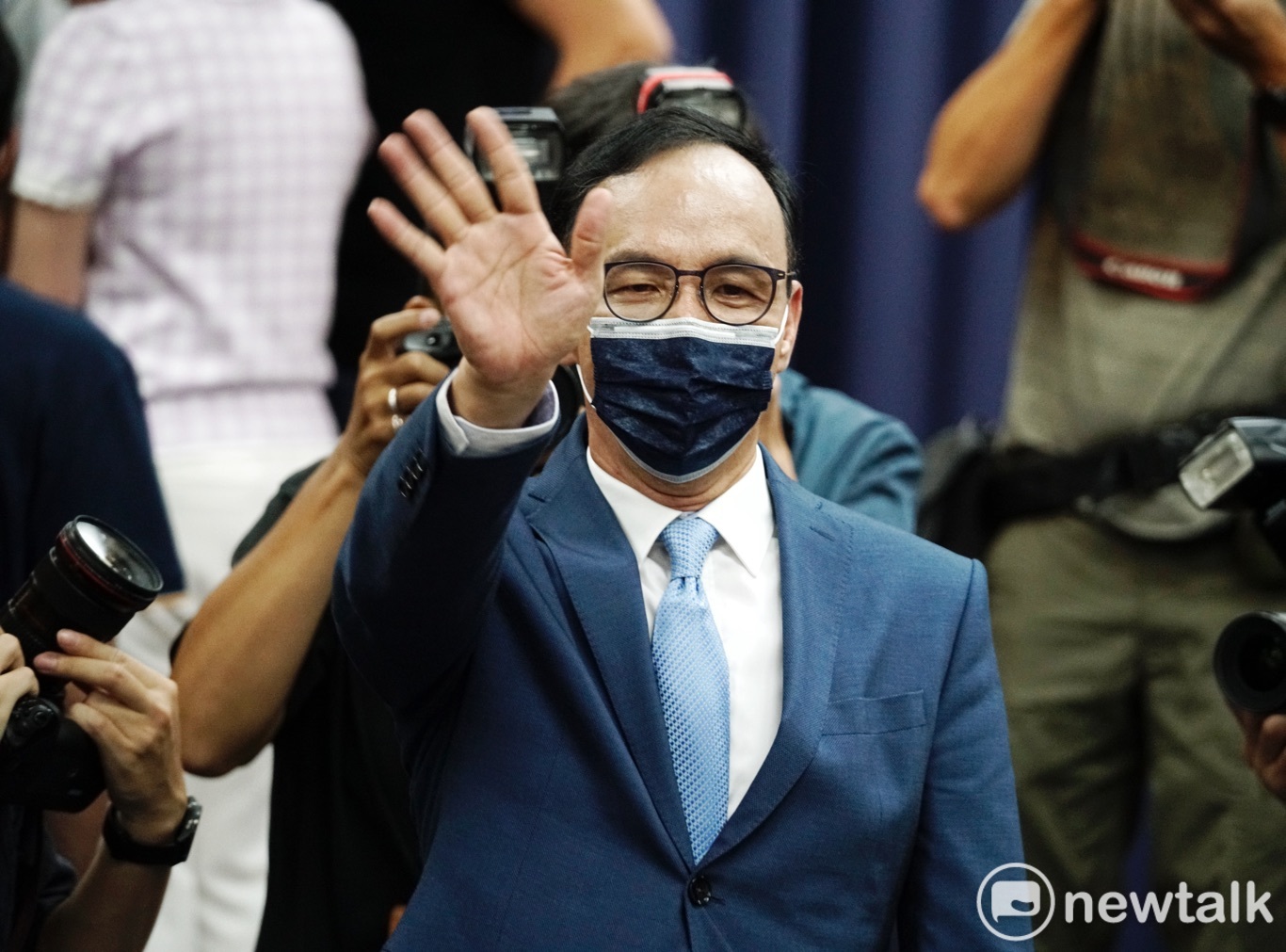 傳出朱立倫考慮參選高雄市長，陳子瑜表示將對國民黨不利。   圖：張良一/攝（資料照）