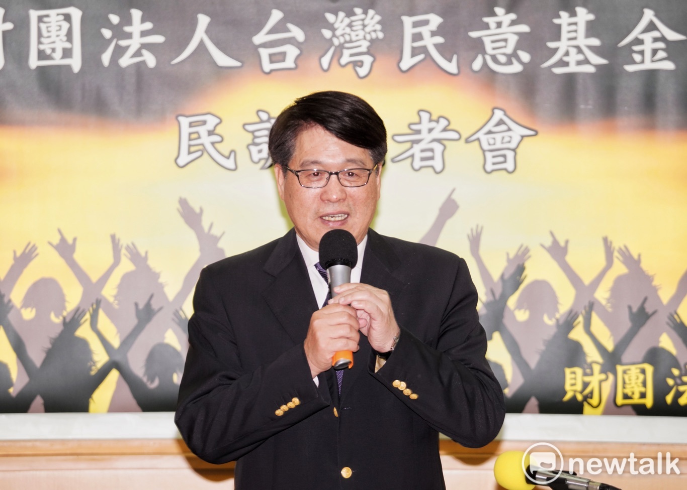 台灣民意基金會董事長游盈隆。   圖：張良一/攝