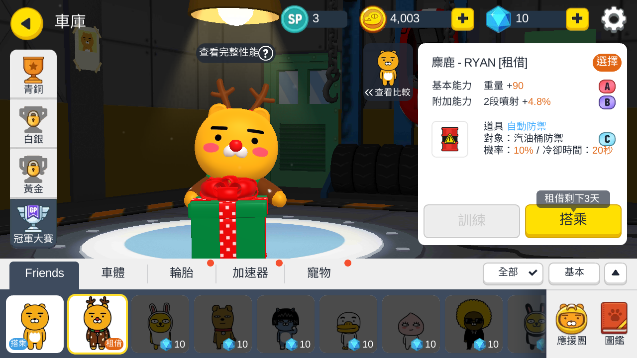 《Friends Racing》麋鹿RYAN。 圖：華義國際/提供