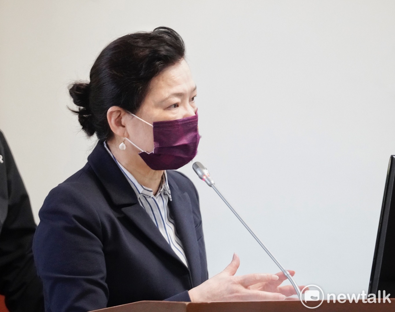 經濟部長王美花在立院經濟委員會備詢。   圖：張良一/攝（資料照片）