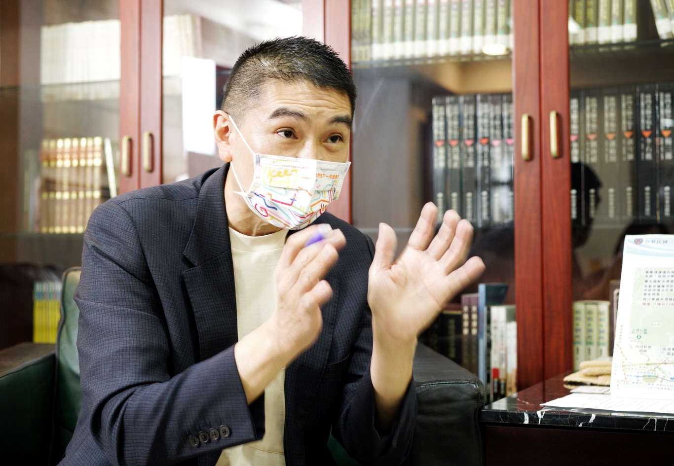 國民黨基隆市長參選人謝國樑專訪。 圖：張良一 / 攝