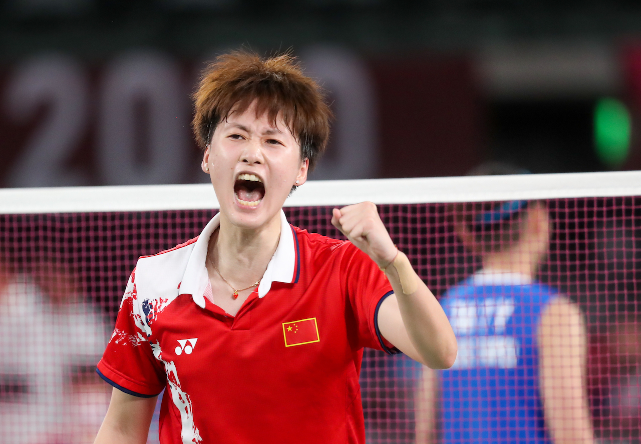 中國女子羽球選手陳雨菲曾於東京奧運上打敗台灣一姐戴資穎，奪下金牌。圖：翻攝自BWF官網（資料照）