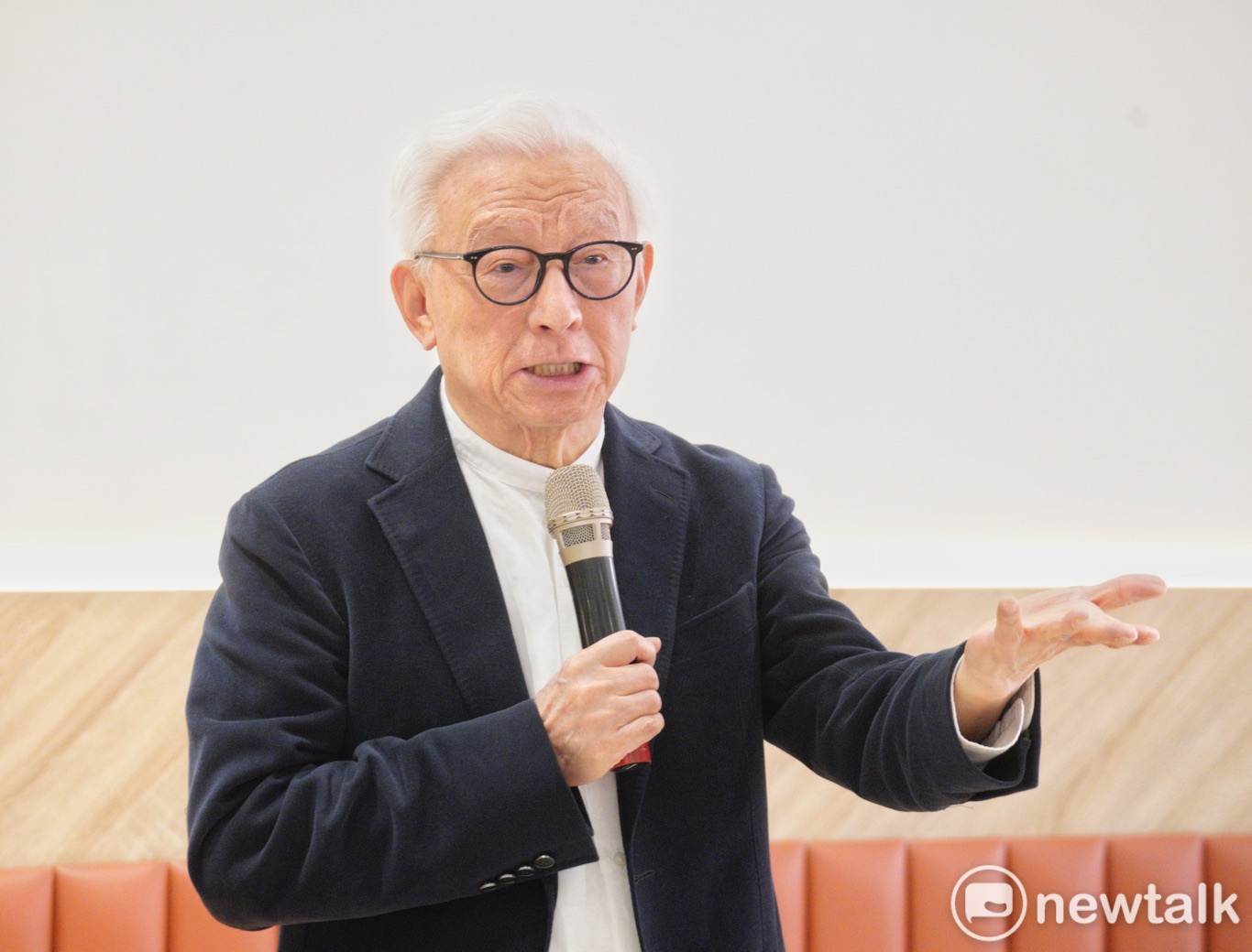 聯電前董事長曹興誠在台北市信民兩岸研究協會發表專題演講。 圖：張良一 / 攝（資料照）