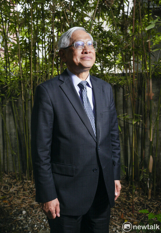 喜樂島聯盟主席郭倍宏專訪。 圖：張良一/攝
