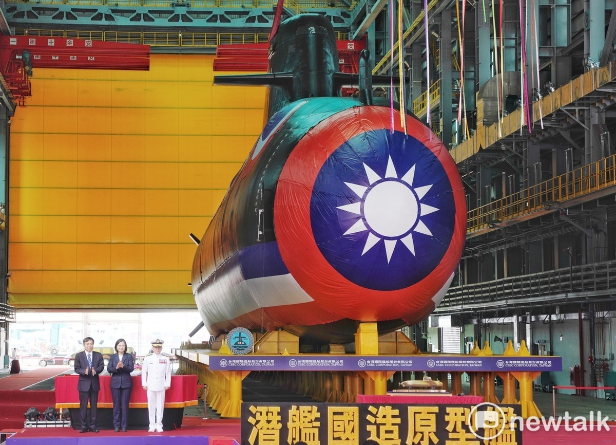  圖為首艘潛艦國造「海鯤號」。 圖：張良一/攝（資料照） 
