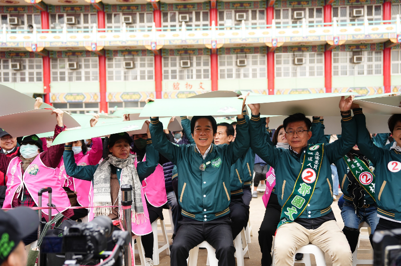  賴清德回到台南麻豆出席環島拼圖活動。 圖：賴清德競總提供 